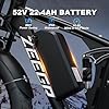 SMLRO Fat Tire Electric Bike 2000W Ebike for Adults, 52V 22.4AH Battery Dual Motor 26" Full Suspension Electric Bicycles 35MPH AWD Mountain E Bike Hydraulic Brakes (Black) #2