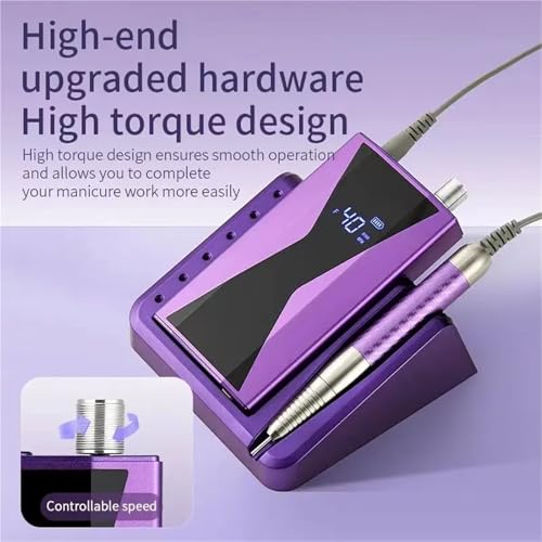 Ponceuse à ongles sans balais outil de manucure portable durable 85W - 8
