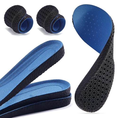 Eimocs 2 Pairs Memory Foam Insoles for Men/Women, Providing Shock Absorption and Cushioning for Tired Feet, All-Day Comfort Shoe Inserts