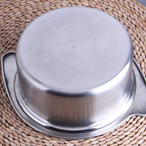 Yardwe Aço Inoxidável Stock Pot Com Tampa| Panela Quente Com Dupla Resistente Ao Calor Alças Fogão P