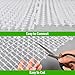 POMEAT 15 PCS Cat Scat Mat with Spikes 16 x 12'' Cat Deterrent Outdoor Scat Mats for Cats and Dogs Cat Spikes for Garden Fence Indoor Furniture Cat Deterrent Mat with 10 Staples