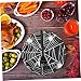 LABRIMP Halloween Tableware Set Disposable Plates Napkins and Forks for Spooky Celebrations for Halloween Parties and Gatherings Featuring Creepy Design