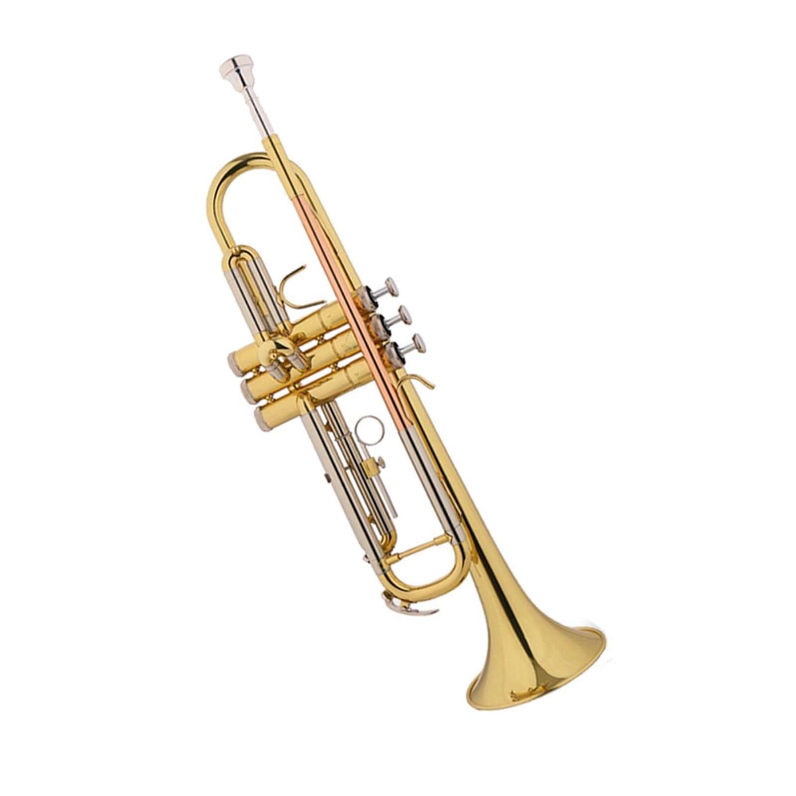 trąbka instrument Instrument muzyczny ze złotym lakierem z brązu fosforowego w zespole B-dur dla początkujących profesjonalny poziom wykonania