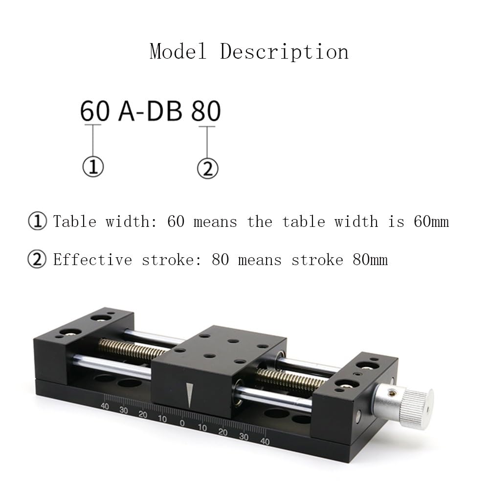 Tavola di Spostamento Singola X 20A-DB10 Stazione di traslazione a Spostamento di Stadio Componente di Dimensioni 20x20mm
