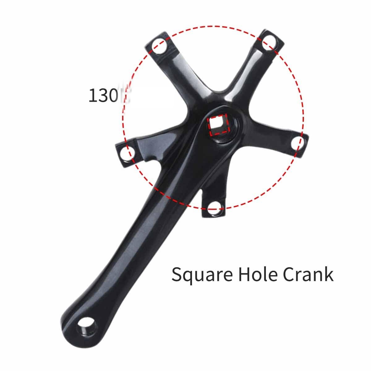 Amazon.co.jp: KANGXYSQ ロードバイククランクアーム 165mm スクエア