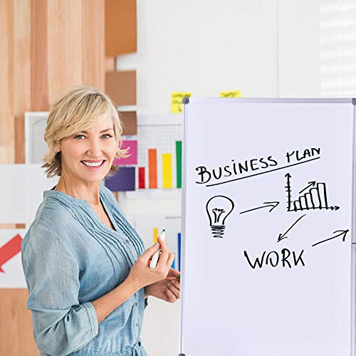 36 x 24 inch Magnetic Dry Erase Board, DexBoard Mall-Mounted Aluminum Frame White Board with Pen Tray, Dry Erase Marker Whiteboard for Office, School and Home Usage