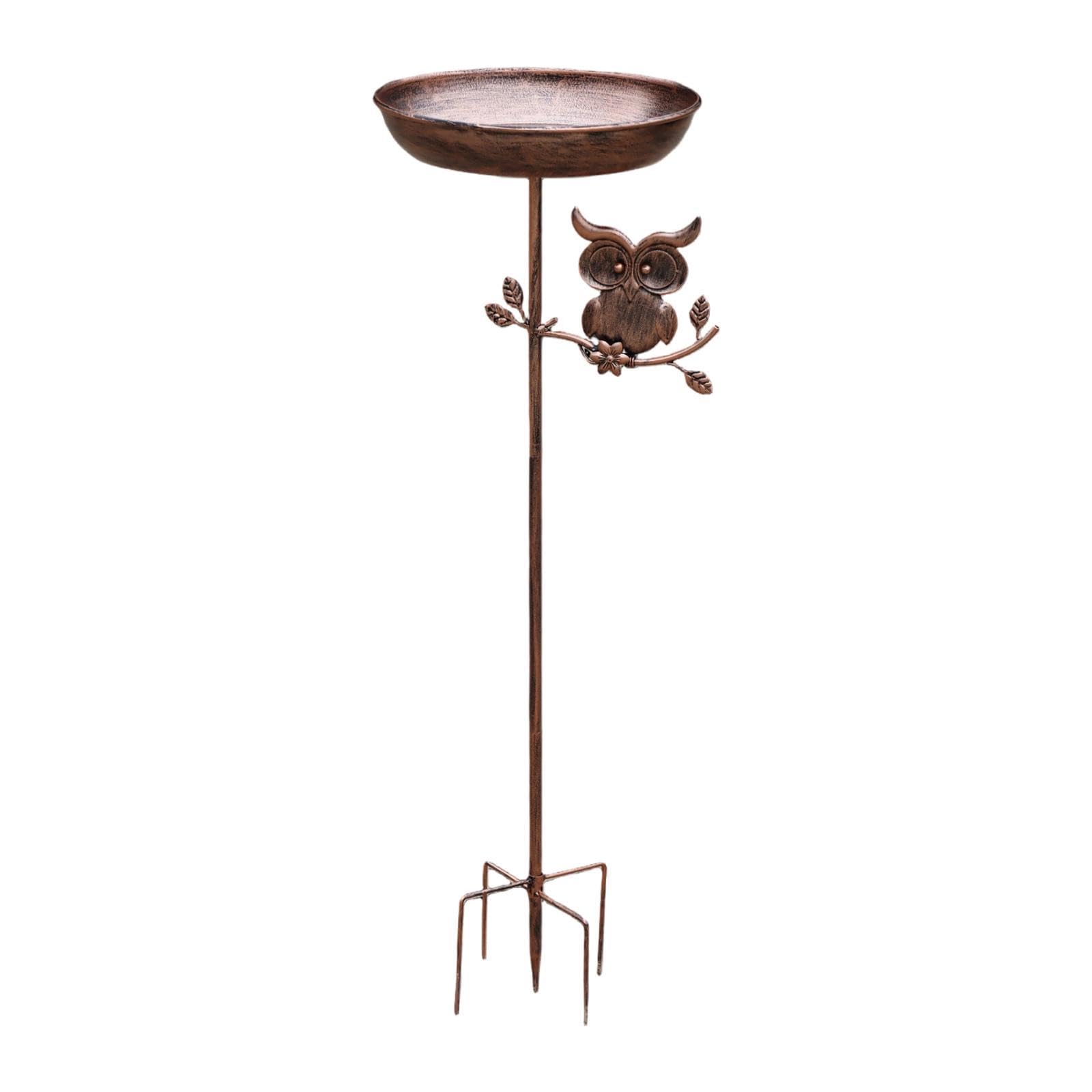 Colcolo Mangiatoia per Uccelli da Esterno, Decorazione da Giardino, Idea Regalo, Robusta Mangiatoia in Ferro E Metallo con a 5 Punte per Uso Esterno.