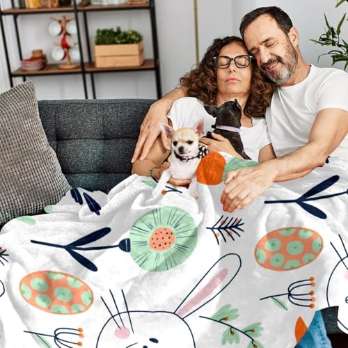 Couverture polaire lapin contre le froid avec microfibre douce de lit