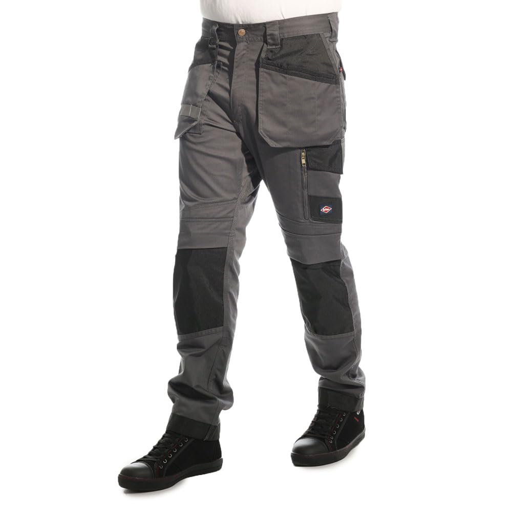 Lee Cooper Workwear LCPNT245 Men's Holster Multi-Pocket with Knee Pad Pockets Stretch Cargo Pants