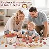 Almaxi Juguetes Bebes 6-12 Meses | 5 en 1 Juguetes Montessori Sensorial con Juguetes de Madera para Apilar y Clasificar,Juguete Educativo Bebé 6 9 12 Meses | Regalo 6 a 12 Meses Cumpleaños/Navidad #1