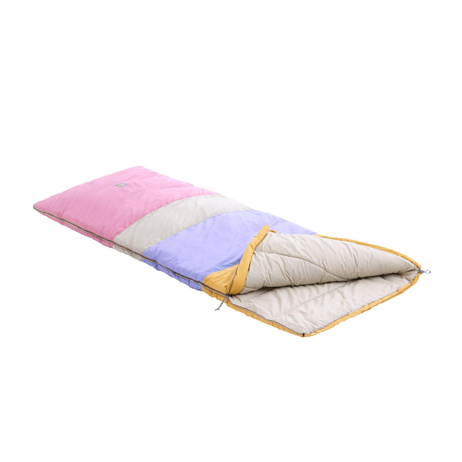 NOMAD® Blazer Multicolour Schlafsack | Reißverschluss linksseitig | Baumwolle | Gefütterter Zugluftschutz | Füllung aus recyceltem Polyester