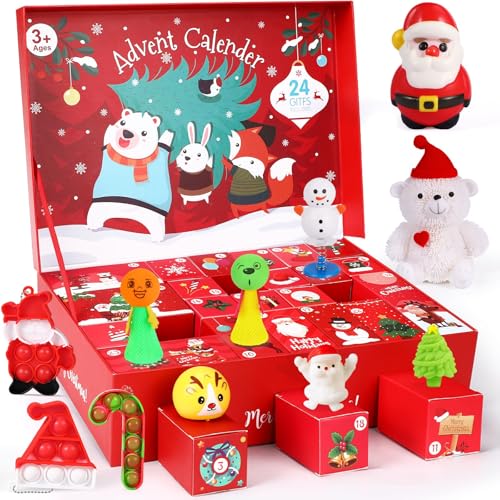48Pcs Fidget Advent Calendar 2025 for Kids Adults Christmas Countdown