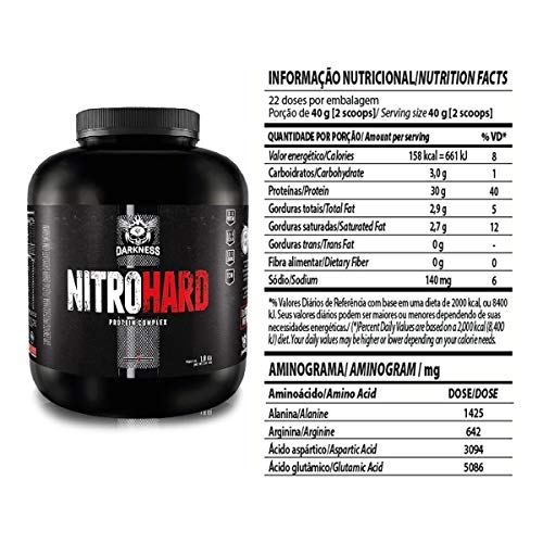 Combo Nitro Hard 1.8kg Baunilha + Creatina 300g + Glutamina 300g Integralmedica