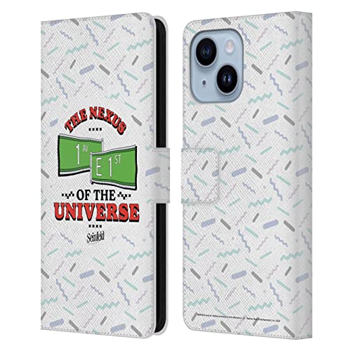 Seinfeld Nexus Étui Portefeuille en Cuir iPhone 14 Plus Housse de Protection Licence Officielle