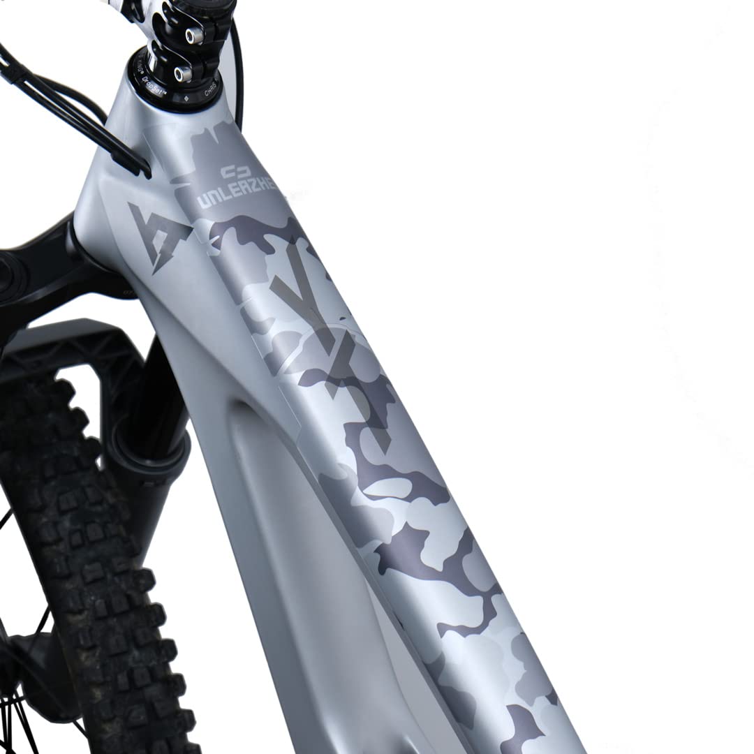 unleazhed Bike Protection BP01 MATT | Rahmenschutzfolie für Fahrräder| Made in Germany| E-Mountainbikes | 33 -teiliges komplett Rahmenschutz-Set