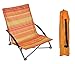 HI Strandstuhl LIDO klappbar, Stahlgestell, Bezug orange/gelb gestreift