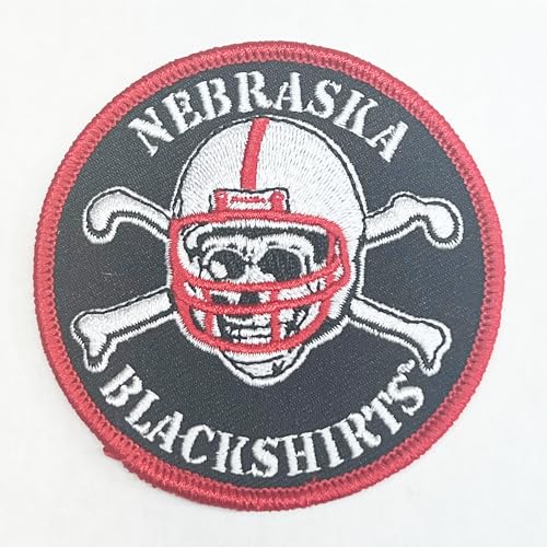 Generic Nebraska Blackshirts with skull and cross bones and helmet