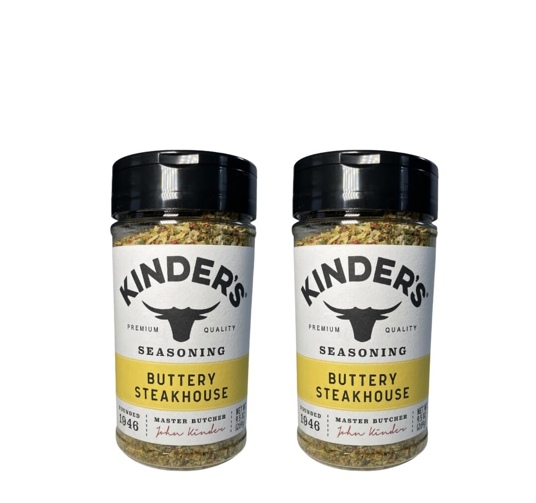 Kinders Buttery Steakhouse Seasoning, 9.5 Ounce, 2 Pack
