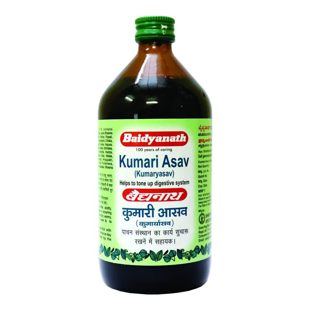 Baidyanath Kumari Asava - 450 ml (Pack of 2)- Ayurvedic Herbal Tonic | Digestive Health & General Wellness | Natural Ingredient (B0D86ZDDS3) Amazon Price History, Amazon Price Tracker