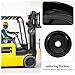 Healifty Forklift 3 Ton Single Slot Nylon Pulley Wheel with 27mm/20mm Inner Hole for Mast Guide, Garage Door Cable Pulley Replacement, Industrial Lift Truck Guide Roller