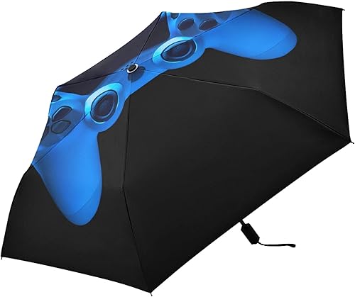 Paraguas plegable para sombrilla, reforzado resistente al viento, impermeable, portátil, compacto, anti-UV, protección contra la lluvia, para viajes