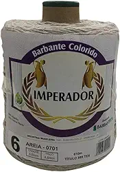 Barbante Colorido Imperador Fio 6 para Crochê e Tricô (AREIA)