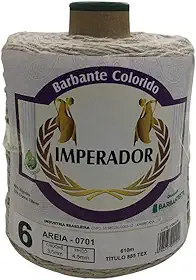 Barbante Colorido Imperador Fio 6 para Crochê e Tricô (AREIA)