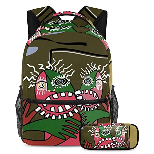 Sac à dos daypack multicolore parfait pour les sorties scolaires et les voyages du week-end