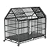 GOWE 52 Inches Heavy Duty Dog Crate with Roof Top