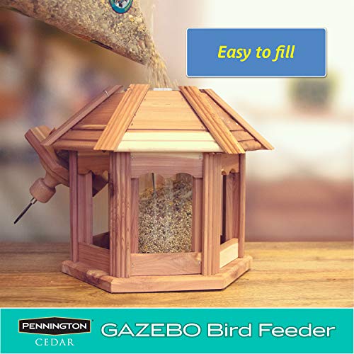 Pennington Cedar Gazebo Bird Feeder, 3 Lb Capacity #TOP4