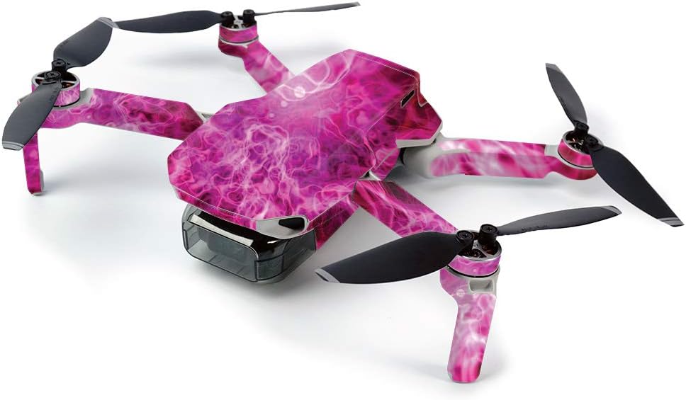 MightySkins Skin for DJI Mavic Mini Portable Drone Quadcopter - Red Mystic Flames | Protective, Durable, and Unique Vinyl Decal wrap cover | Easy To Apply, Remove, and Change Styles | Made in the USA (DJMAVMIN-Red Mystic Flames)