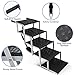 Dog Stairs for Cars,Folding Dog Steps for Large Dogs,Portable Pet Stairs for Cars,Trucks,SUV,Lightweight Pet Ramp with Non-Slip Surface Support Up to 200 lb,5 Steps