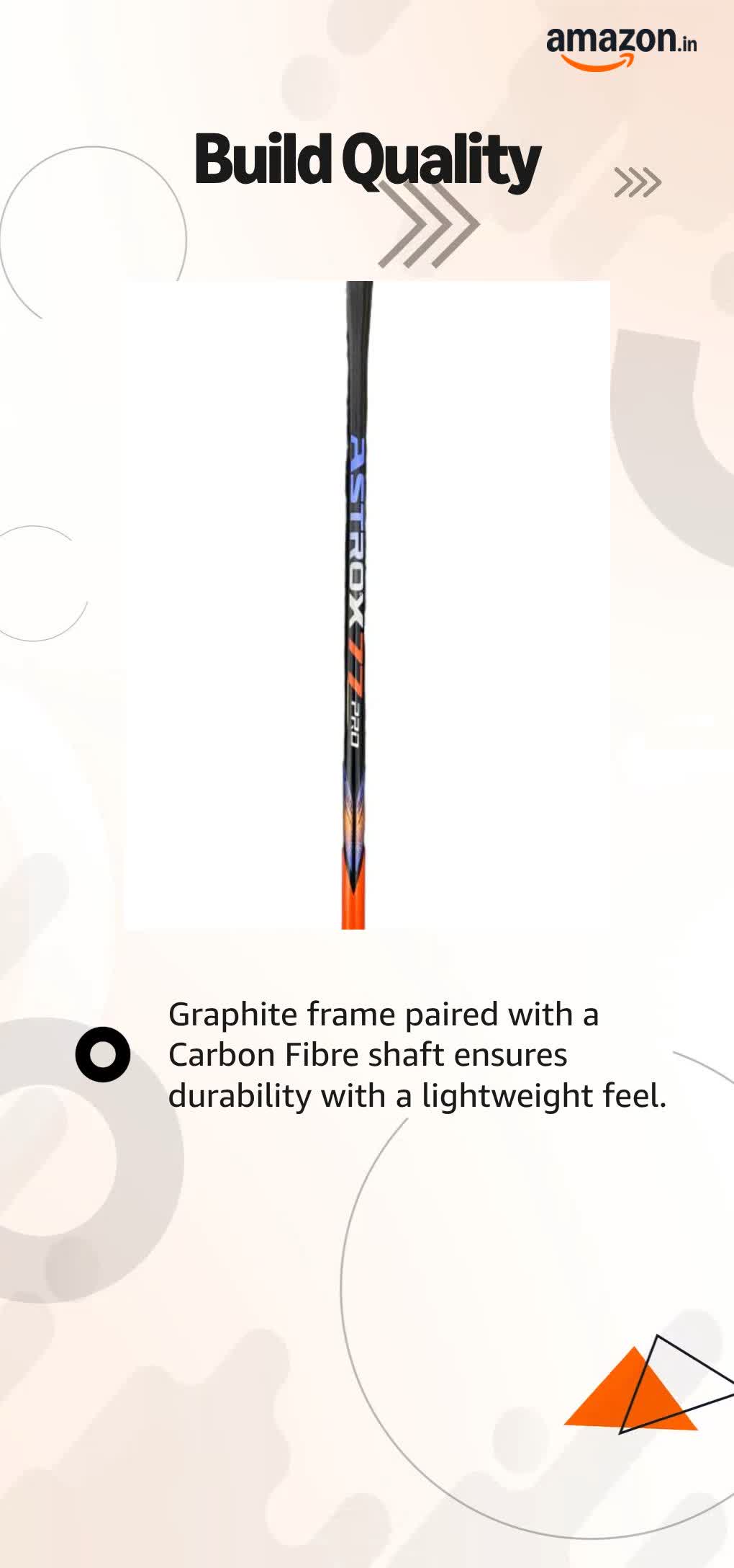 Buy Yonex ASTROX 77 Pro Badminton Racquet (Unstrung) (4UG5),Orange