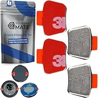 Ersatz Klebestreifen Set, 4 Stück, kompatibel mit OOONO CO-DRIVER NO2, PARK P-DISC NO1, NO2, NO3, Metallplättchen mit Klebepads, für Parkscheibe, Blitzerwarner, Halter Klebesticker Windschutzscheibe