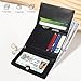 Sunwel Fashion Elegant Small Wallet with Chain Decoration Cash Credit Card Holder ID Window for Women Girls (BLACK)
