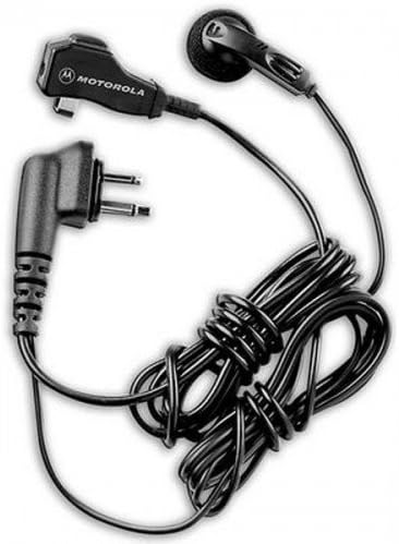 Motorola HMN8435A two wire earbud with clip microphone and PTT for BPR40, CP100, CP125, CP150, CP185, CP200, CT150, CT250, CT450, CT450LS, DTR Series, GP2000, VL130, VL50