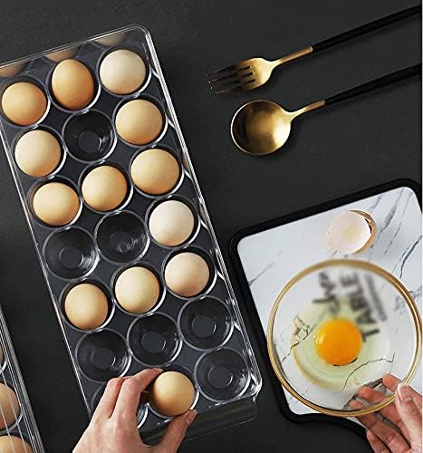 Kitchen Refrigerator Freshness Box Egg Freshness Storage Box Transparent Glove Box Seperated with Lid Egg Box