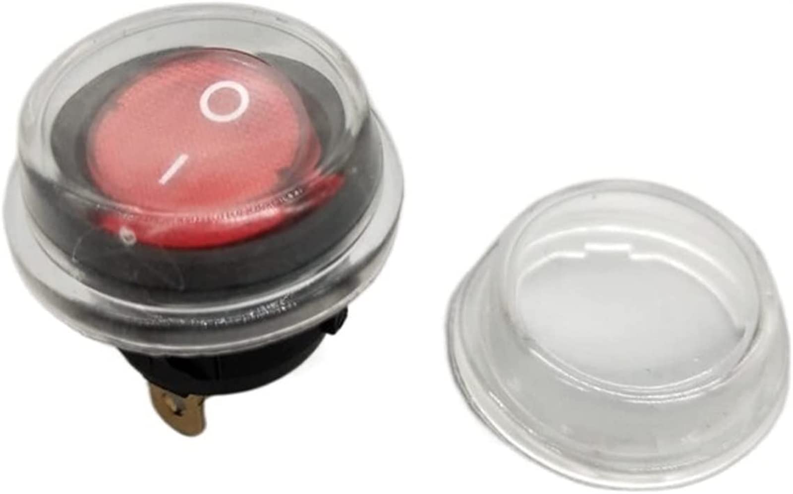 Interrupteur à bascule 20mm KCD1 interrupteur Led 10A 12V interrupteur d'alimentation lumière bouton de voiture allume/éteint 3pin interrupteur à bascule rond (Color : Green, Size : 12V)