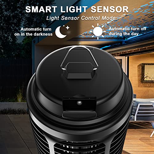 Bug Zapper Outdoor, Mosquito Zapper With Dusk To Dawn Light Sensor, 18W Electric Fly Zapper, Waterproof Mosquito Killer, Mosquito Repellent Outdoor, Fly Trap For Home, Garden, Outdoor Mosquito Control #TOP1