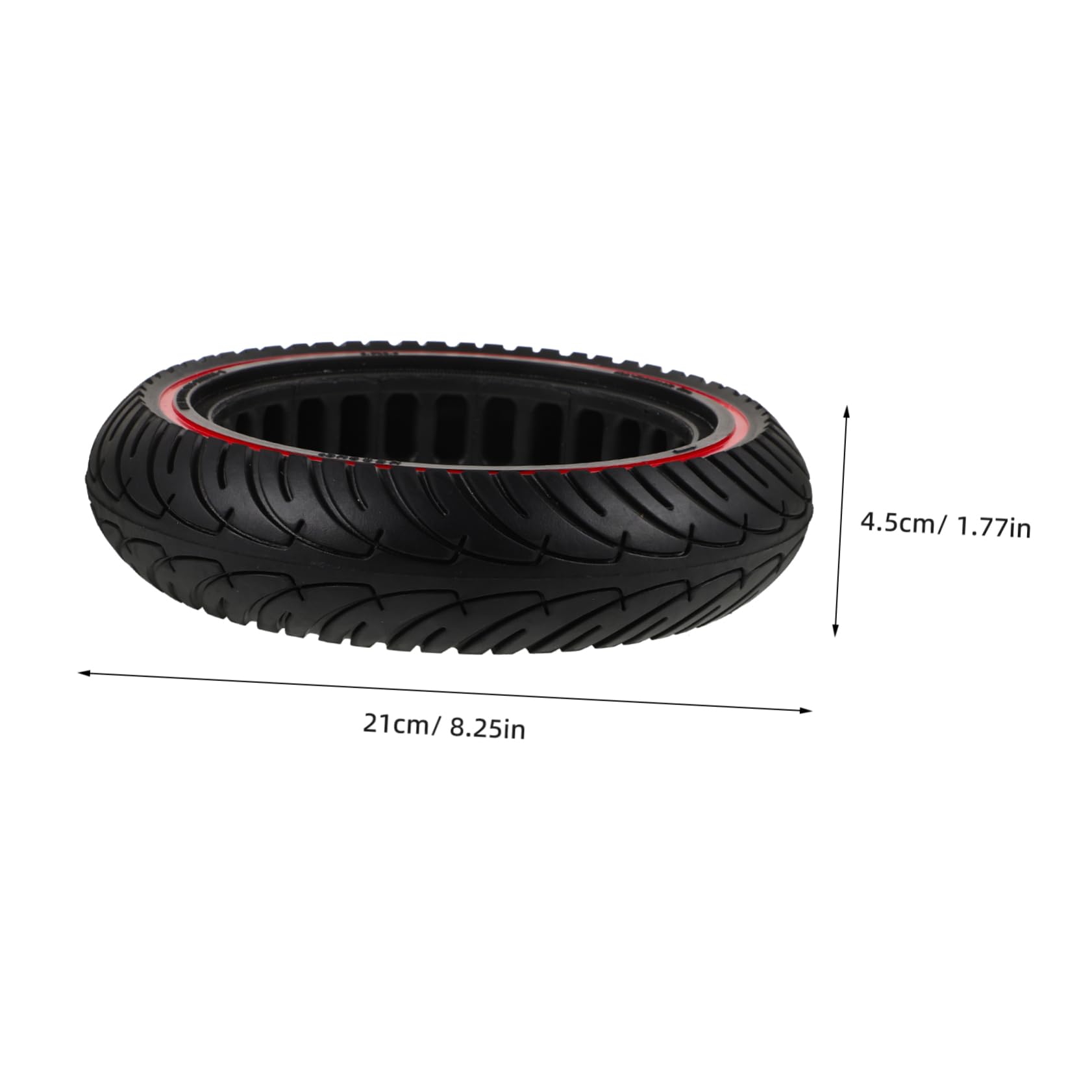 ibasenice Roue de Trottinette Électrique 8.5 Pneu en Polyuréthane Remplacement Facile Accessoire pour M365/Pro/1S Conduite Sûre Toutes Surfaces