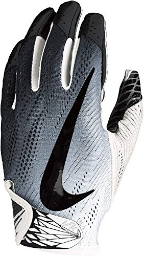 NIKE Football Glove - Vapor Knit 2.0 (Black/White/White, Large) NIKE Football Glove - Vapor Knit 2.0 (Black/White/White, Large)