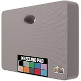 Gorilla Grip Original Premium Thick Kneeling Pad, Comfortable Foam Mat to Kneel On, Knee Pad Cushion for Gardening, Yard Work, Yoga, and Bath Room Floor for Baby Bath, 17.5 x 11 Inch x 1.5 Inch, Gray
