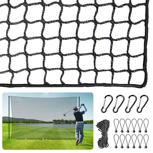ORIENTOOLS Golf Übungszaunnetz 3mx3m/3mx4,5m/3mx6m, Polyester Golf-Übungsnetz Tragbares Golfnetz für Drinnen und Draußen, verstellbares Schutznetz mit Seil und Schnalle für Garten, und Innenbereich