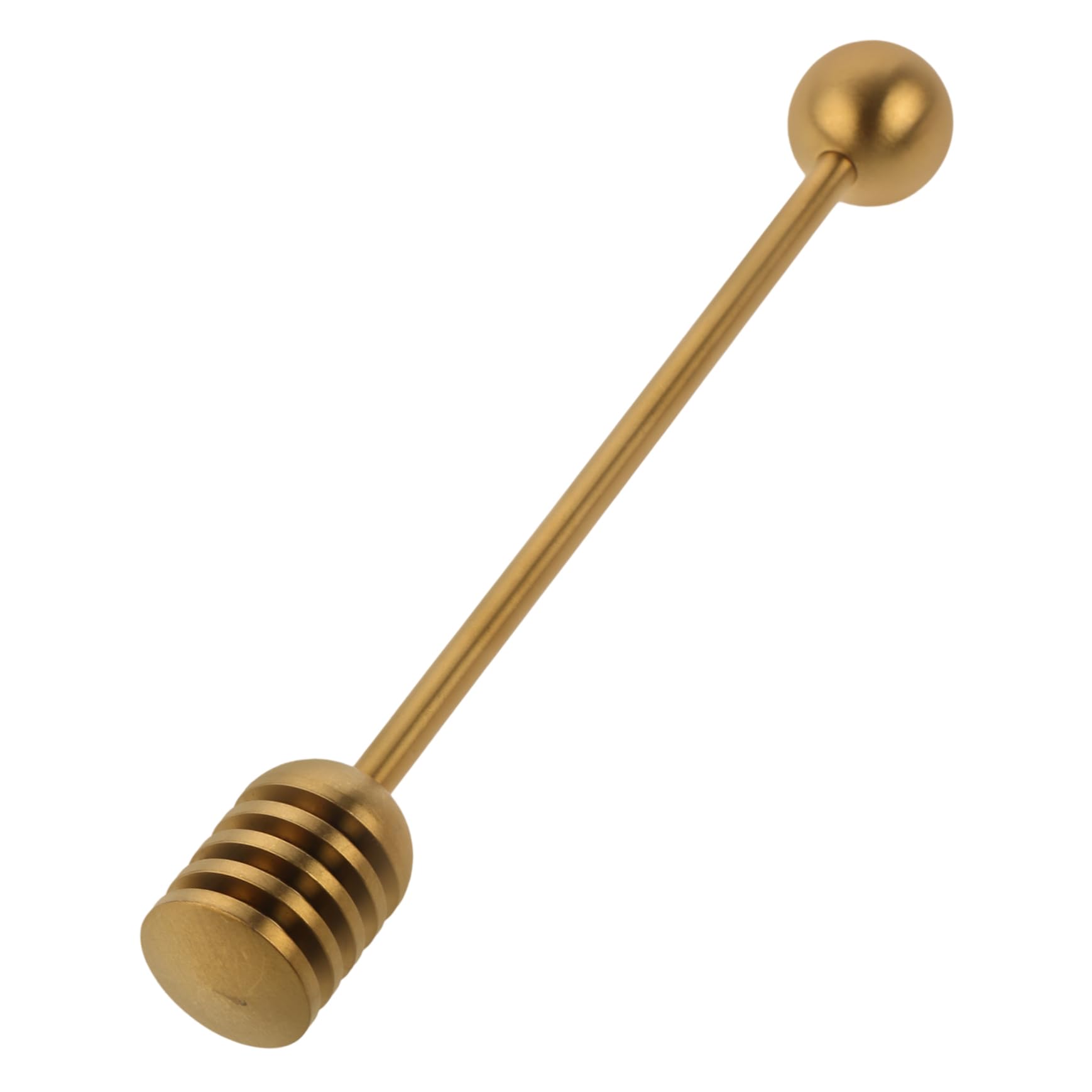 Ciieeo Honey Stir Stick Honey Spoon Dipper Easy to Hold Stainless Steel Honey Stirrer for Honey Pot