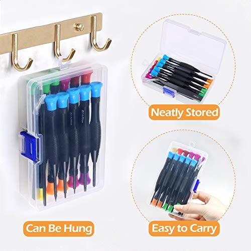 Screwdriver Set, Fixitok 18Pcs Magnetic Small Screwdrivers With Flathead Phillips Screwdrivers Pentalobe Torx Star Screwdrivers Tweezers In Different Sizes Colors For Repairing Eyeglass Phone Watch #TOP5