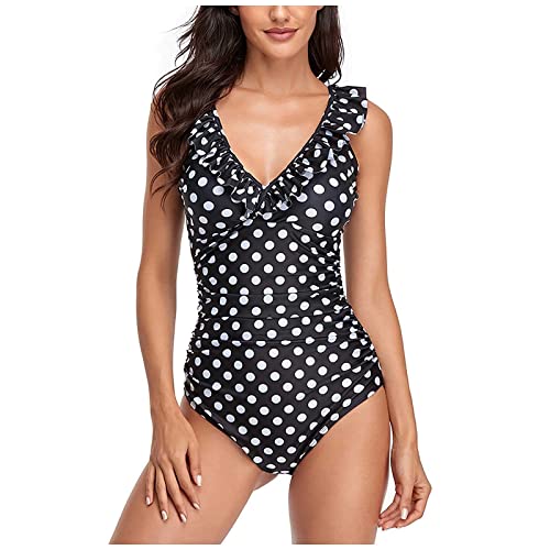 MAIGOIN - Camiseta sexy para mujer, traje de baño acolchado para mujer, traje de baño sin espalda, traje de baño de una pieza, talla grande, traje de baño tankini verde salvia, traje de baño para