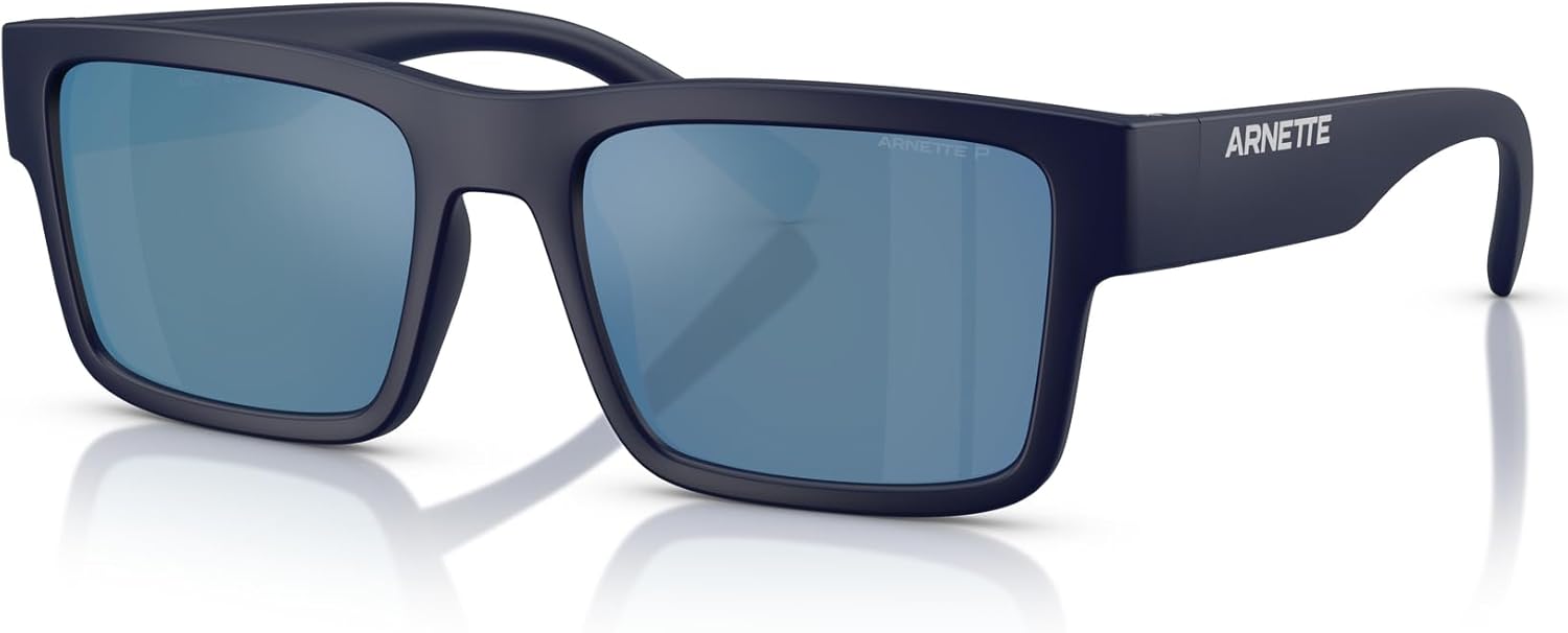 ARNETTE Man Sunglasses Matte Black Frame, Polar Dark Grey Lenses, 54MM
