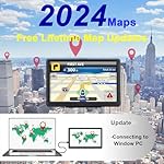GPS Navigation for car,7 inch High-Definition Touch Screen 256-16GB，2025 Maps (Free Lifetime Updates), Truck GPS Commercial Drivers, Semi Trucker GPS Navigation System, Custom Truck Routing - Image 3
