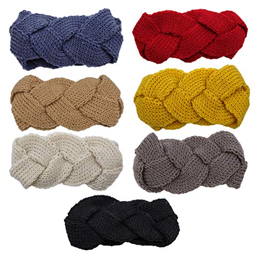 Toderoy Headbands for Women Knotted Boho Hair Bands for Girls Turban Headwrap Yoga Workout Vintage Hair Accessories for Lady (Type 4)