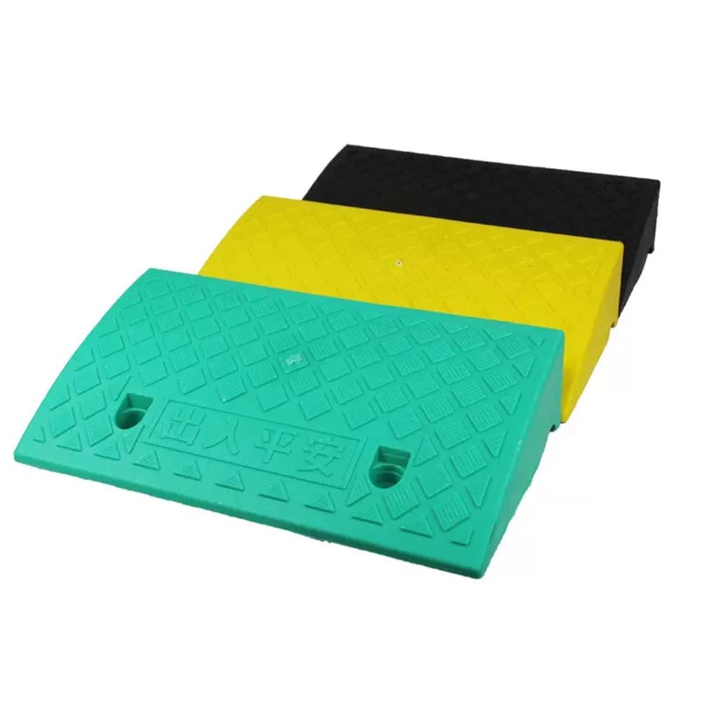 PVC Rampa De Umbral, Rampa De Entrada Antideslizantes, 3-19cm Rampas De Carga, Scooter/Coche/Silla De Ruedas, Rampa Liviana para Interior 2 Piezas (Color : Y, Size : 50x37x15cm/20x14.5x6in)